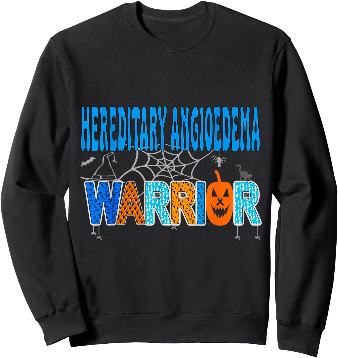 Hereditary Angioedema awareness for halloween Sweatshirt - Sweatshirt | Black