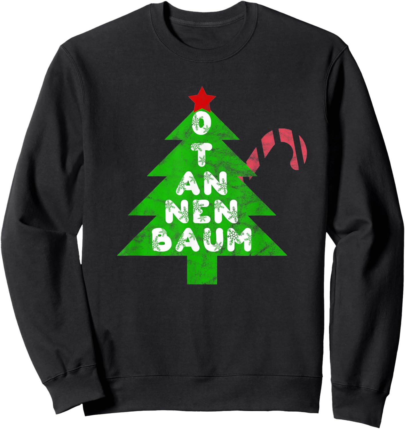 O Tannenbaum Christmas Song Xmas Tree Sweatshirt - Sweatshirt | Black