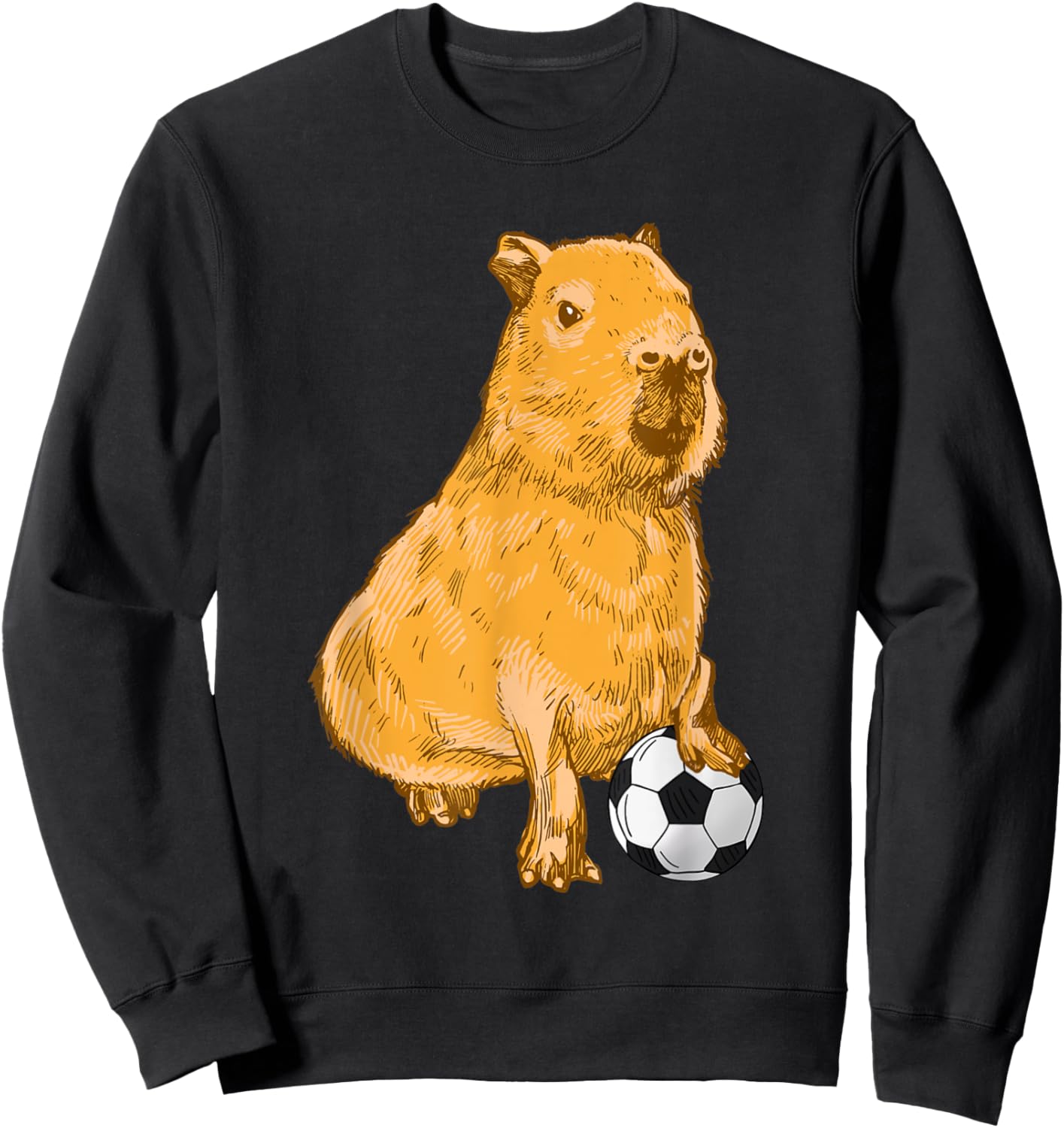 Capybara soccer Sweatshirt - Sweatshirt | Black