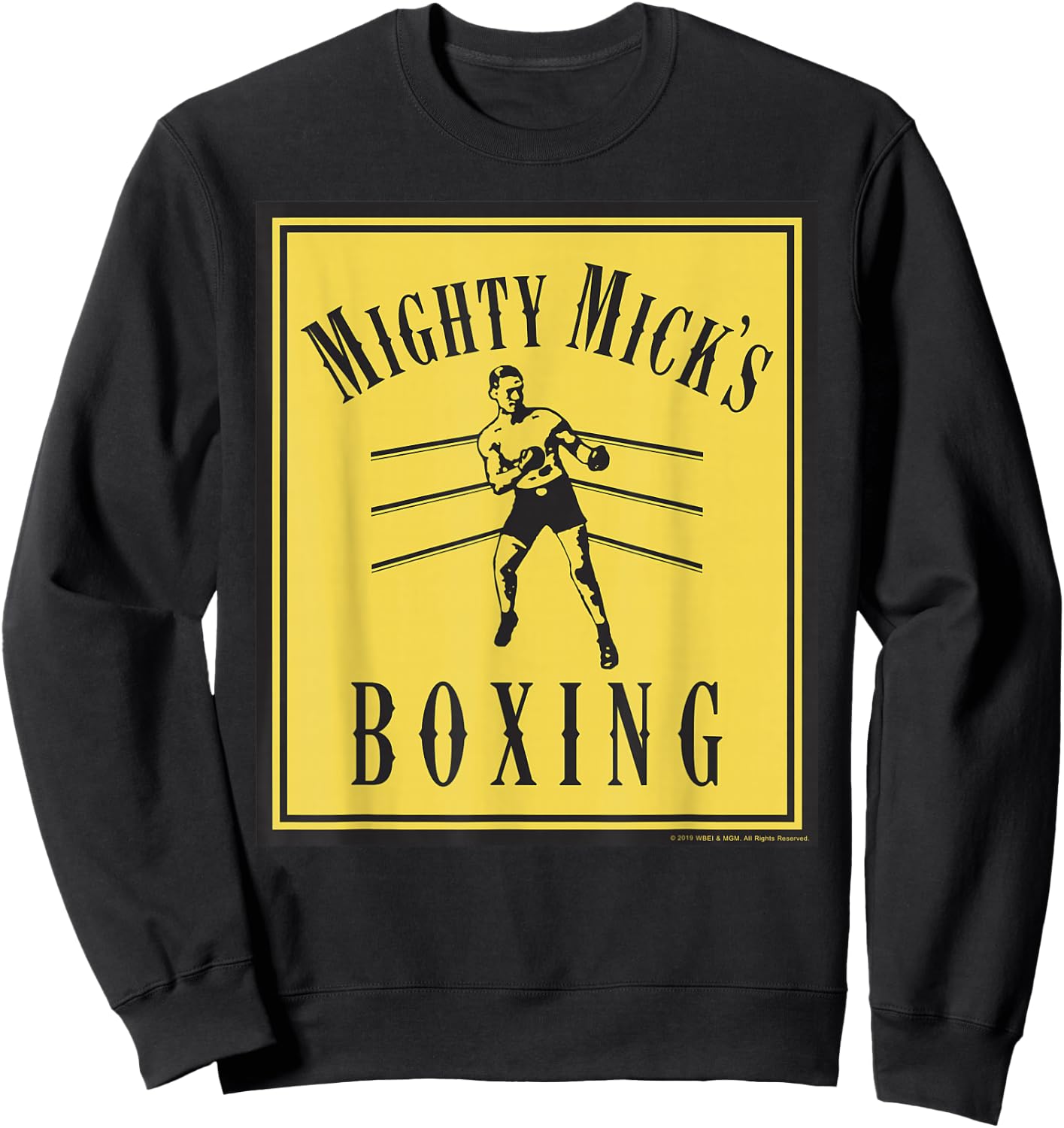 Creed Mighty Mick's Boxing Poster Sweatshirt - Sweatshirt | Black