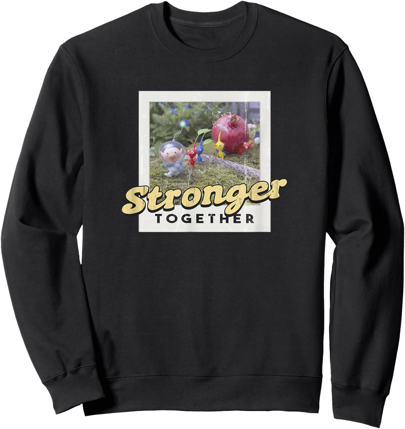 Pikmin Stronger Together Photo Fruit Carry Sweatshirt - Sweatshirt | Black
