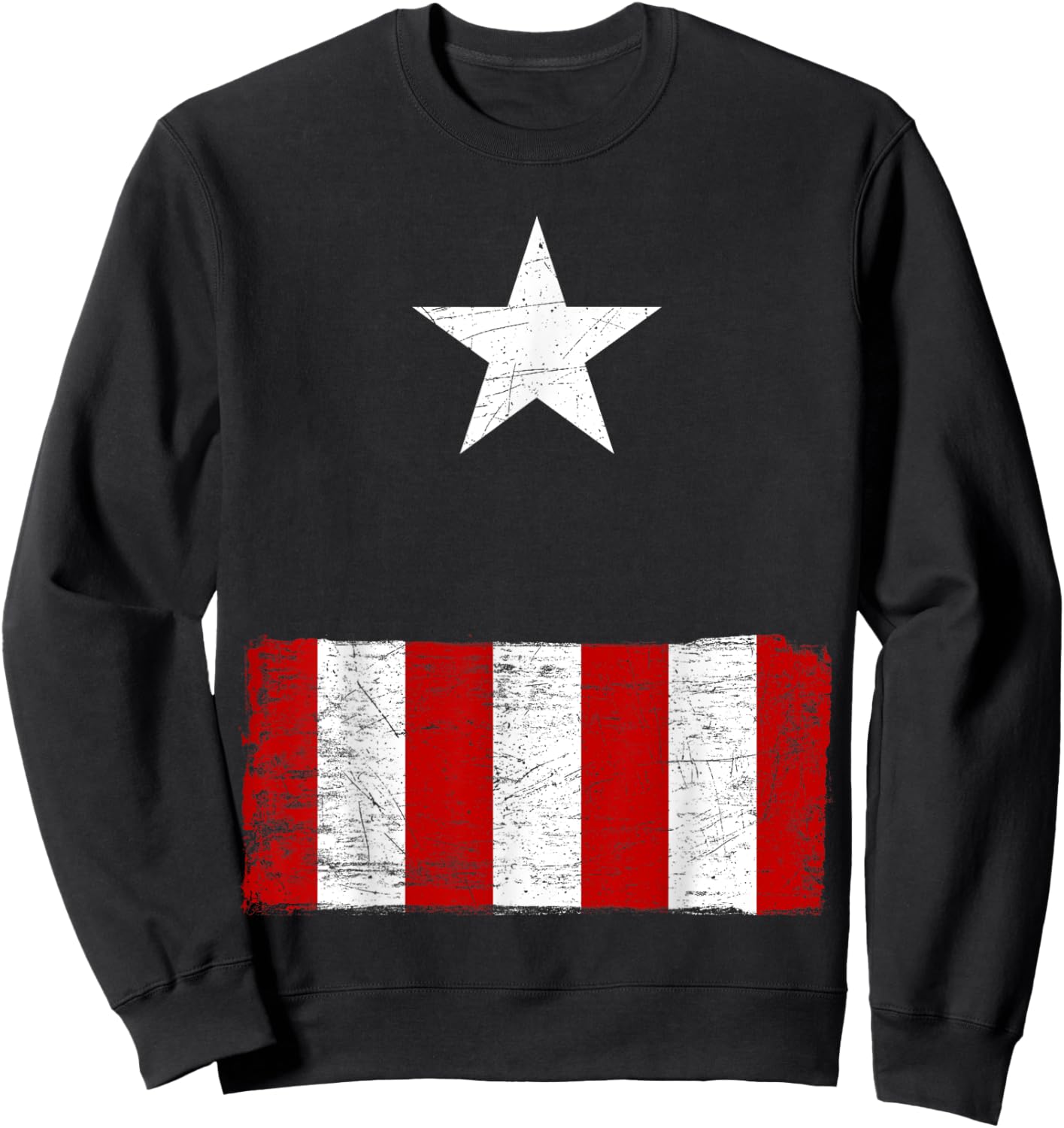 Halloween Costume Captain America Marvel Sweatshirt - Sweatshirt | Black
