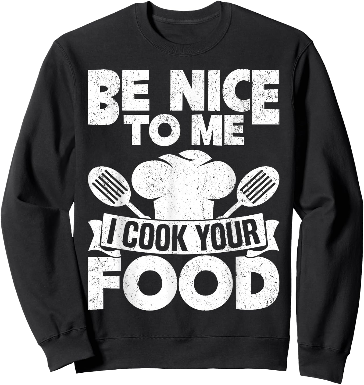 Funny Chef Shirt Women Cooking Cook Chef Sweatshirt - Sweatshirt | Black