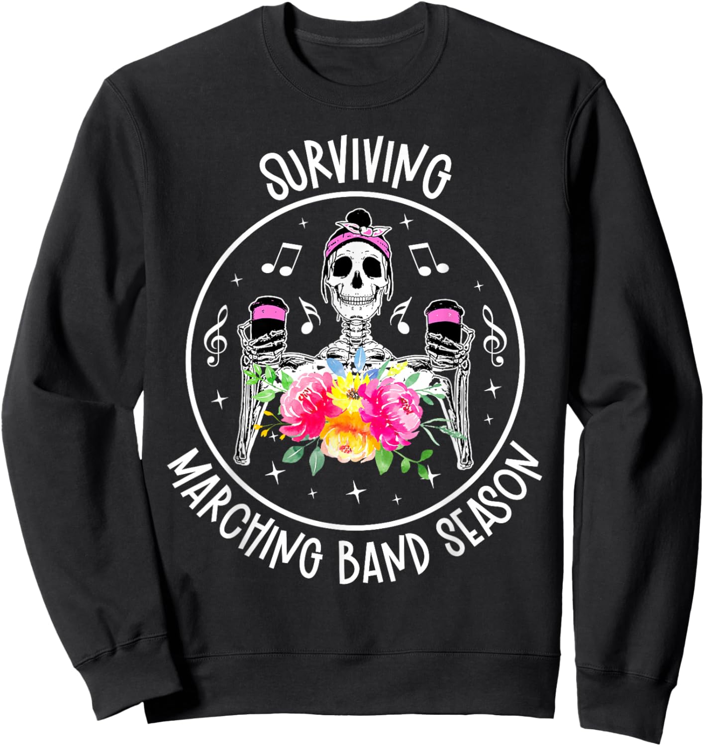 Marching Band Season Marching Band Mom Marching Band Mama Sweatshirt - Sweatshirt | Black