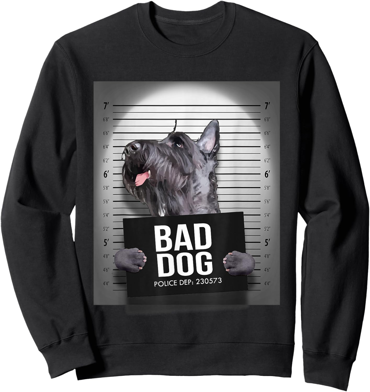 Scottie Dog Mugshot Sweatshirt - Sweatshirt | Black