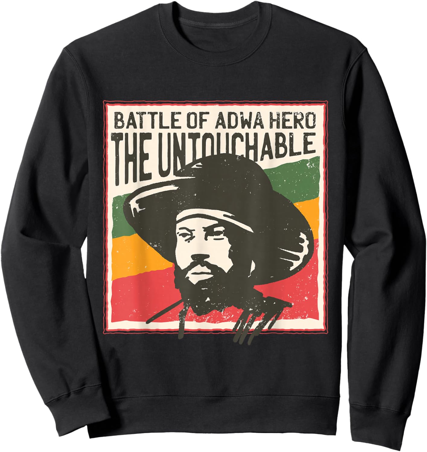 Menelik Emperor of Ethiopia Sweatshirt - Sweatshirt | Black
