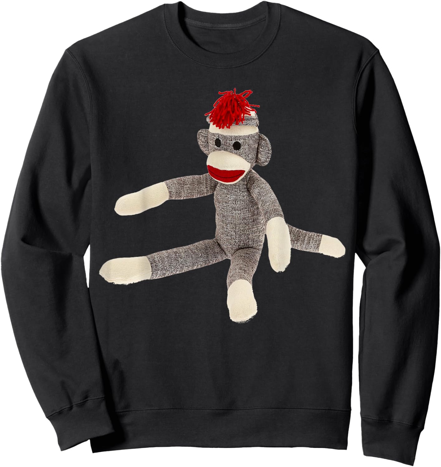 Sock Monkey Shirt Sweatshirt - Sweatshirt | Black