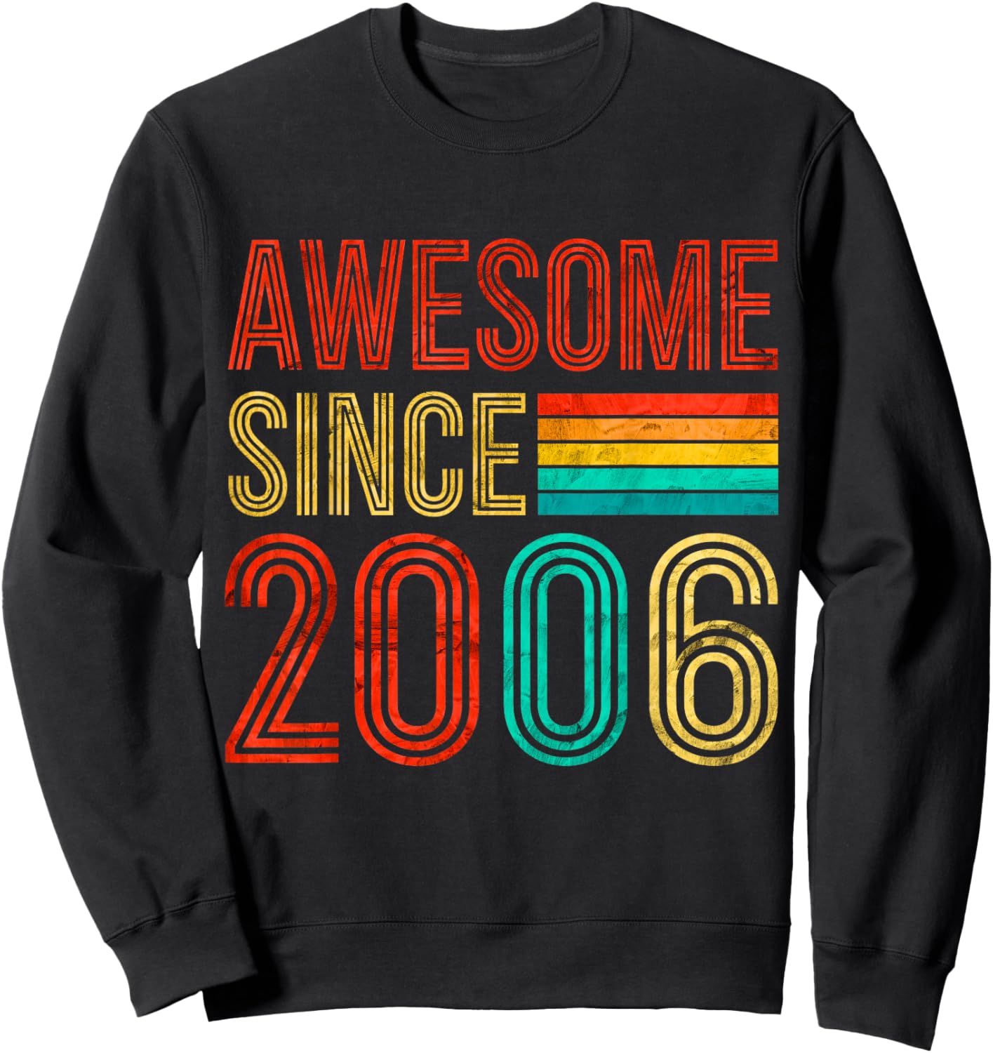 20 Birthday Men 20yr Awesome Vintage 2006 20th Birthday Sweatshirt - Sweatshirt | Black