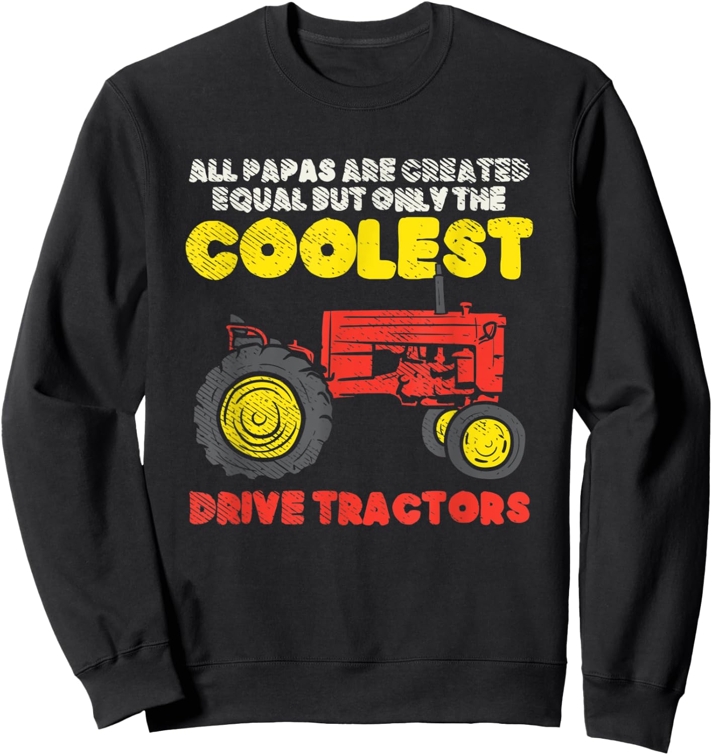 Farming Gifts For Dad, Farmer Gifts For Dad, Farm Dad Sweatshirt - Sweatshirt | Black