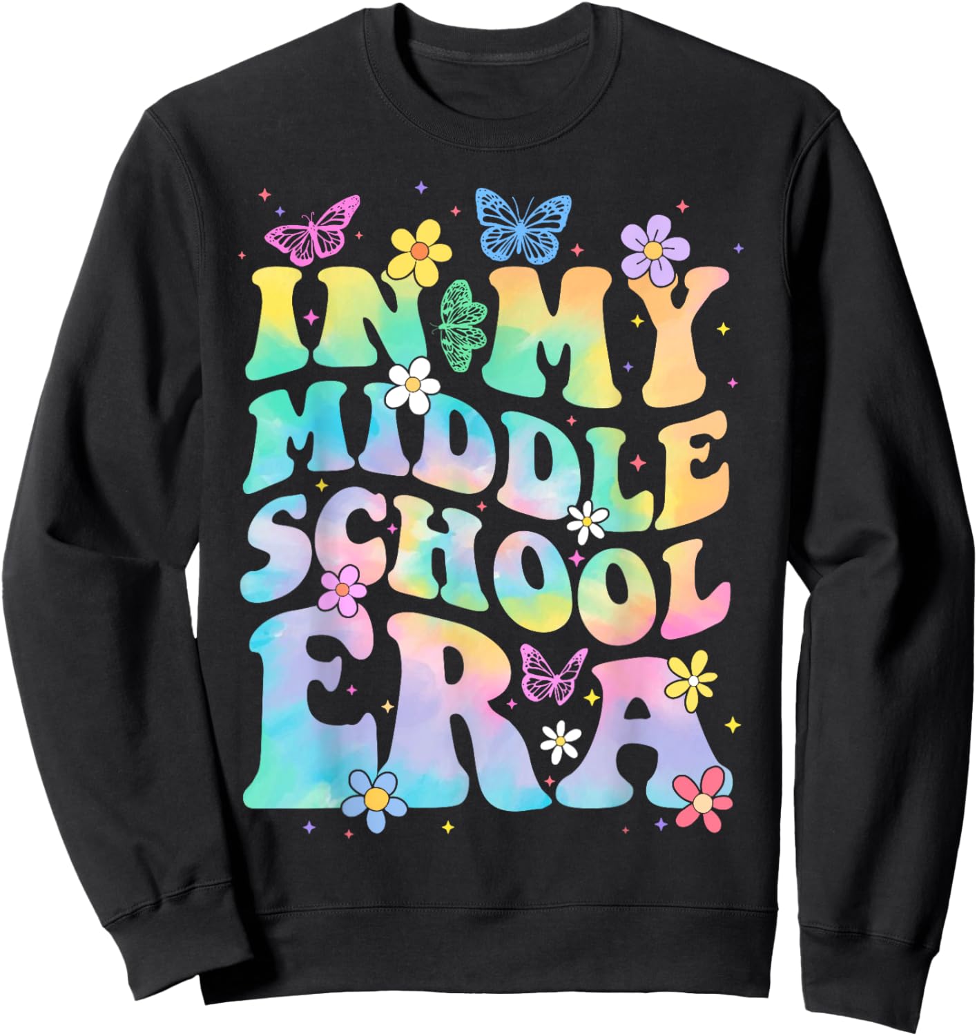 In My Middle School Era Back To School Outfits For Teacher Men Women Girls Kids Sweatshirt - Sweatshirt | Black