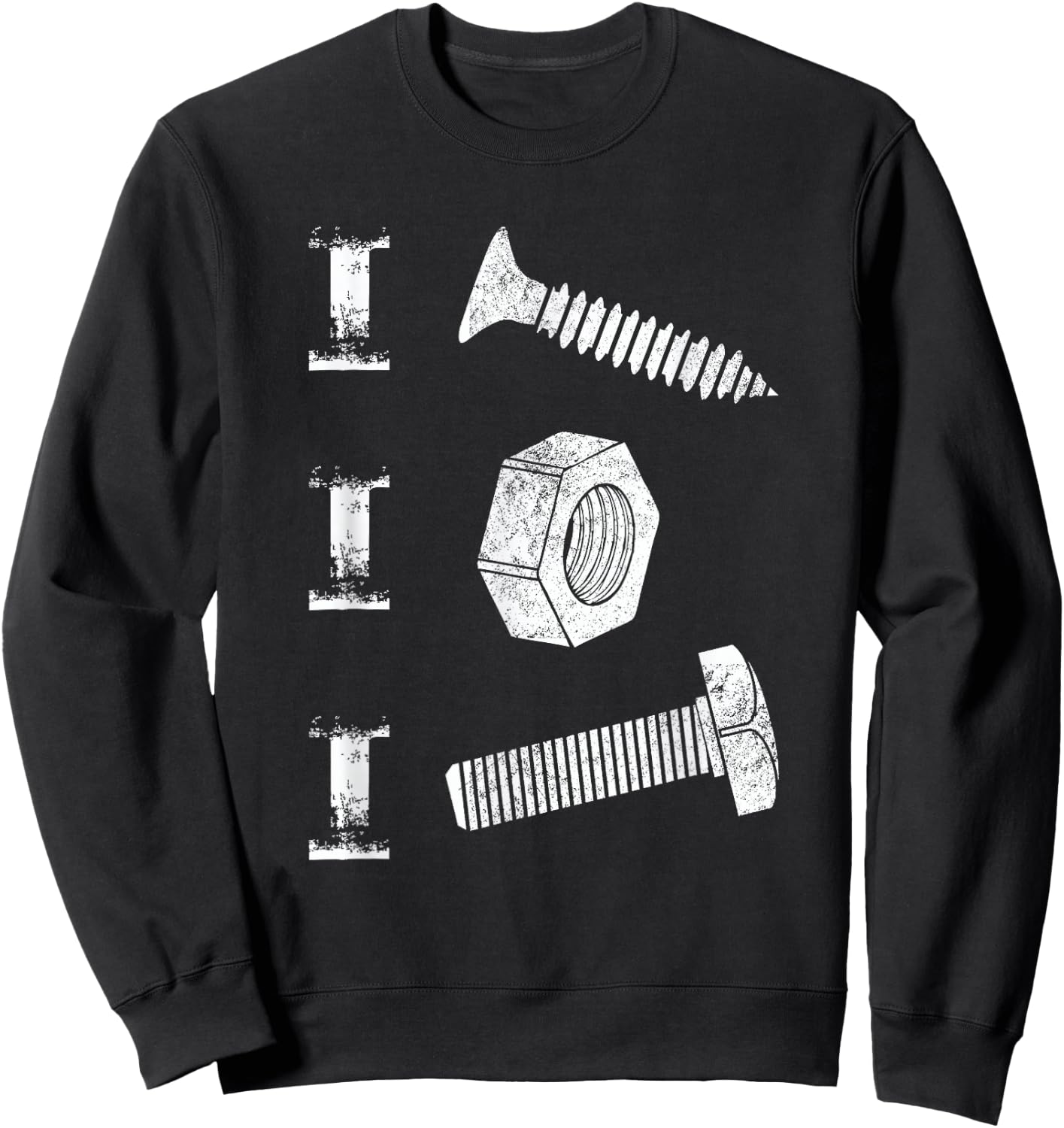 I Screw I Nut I Bolt Proud Car Auto Mechanic Humor Sweatshirt - Sweatshirt | Black
