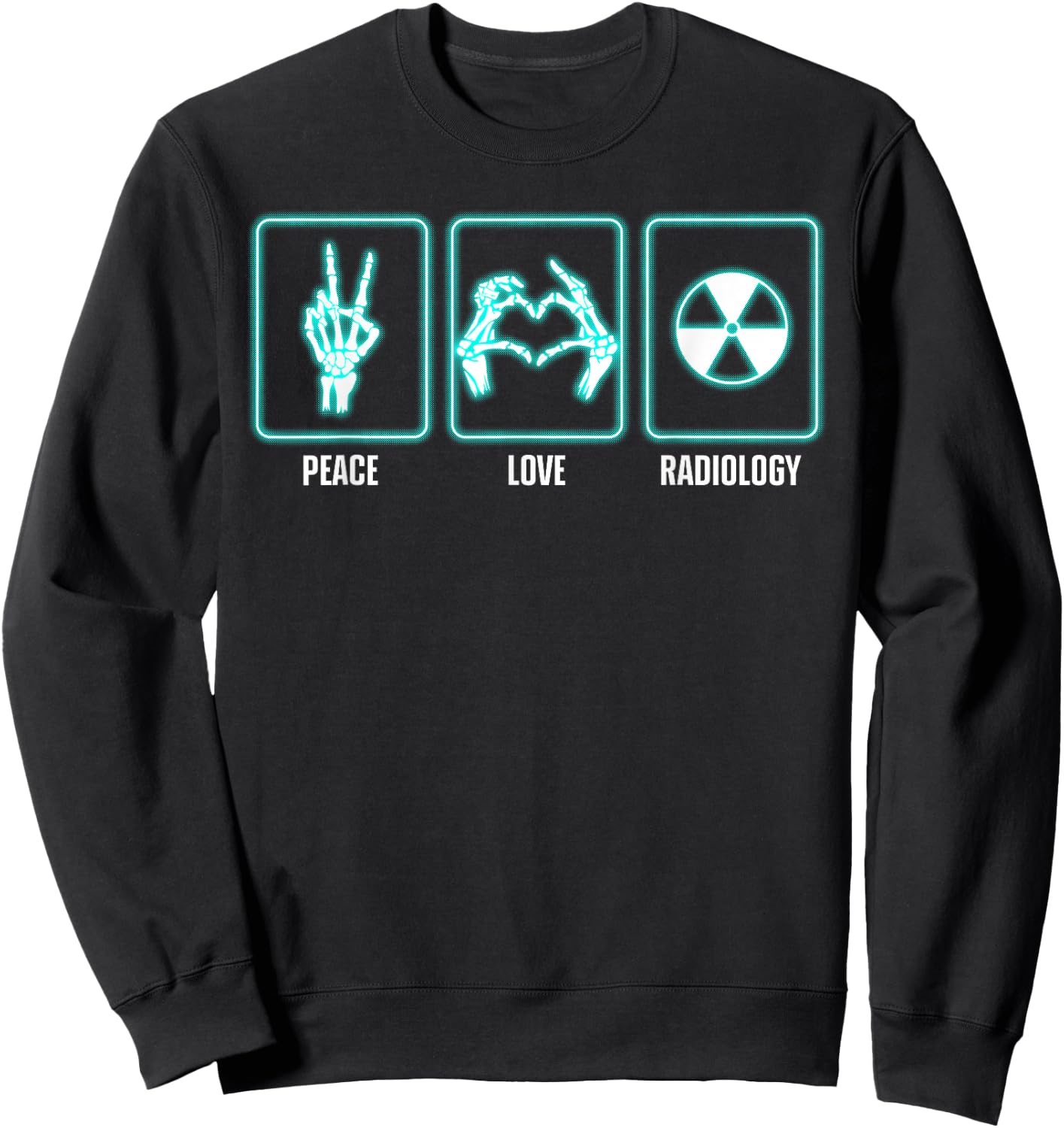 Funny Radiology Women Rad Xray Radiation Technician Sweatshirt - Sweatshirt | Black