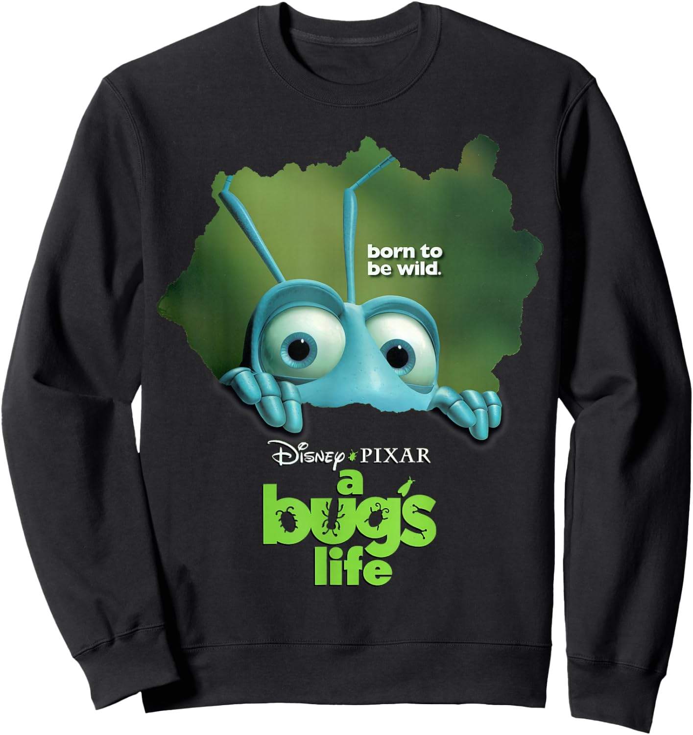 Disney Pixar A Bug's Life Flik Movie Poster Graphic Sweatshirt - Sweatshirt | Black