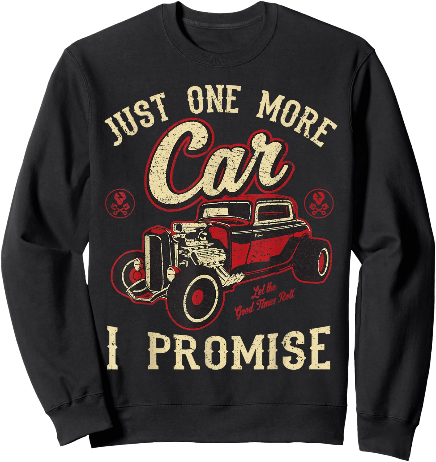 Classic car Shirt Vintage hot Rod Gift Sweatshirt - Sweatshirt | Black