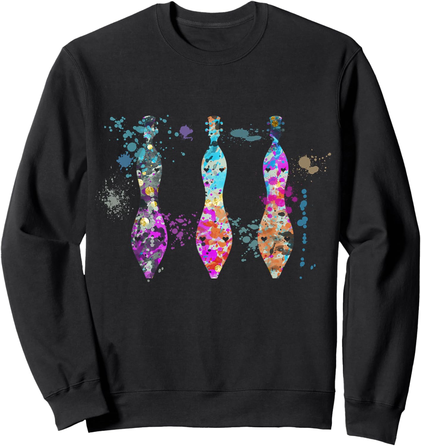 Dulcimer Instrument Silhouette Dulcimers Sweatshirt - Sweatshirt | Black