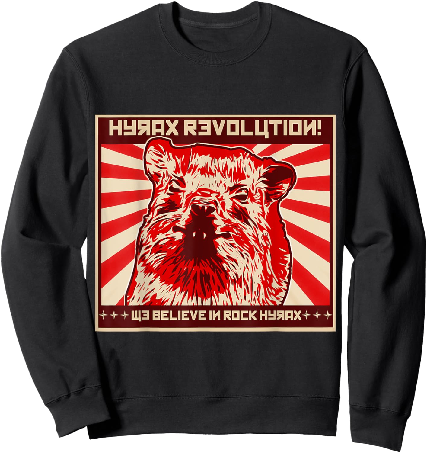 Not an Elephant Rock Hyrax Revolution - Black - Small - -Adults - Short Sleeve - Classic Fit Sweatshirt - Sweatshirt | Black