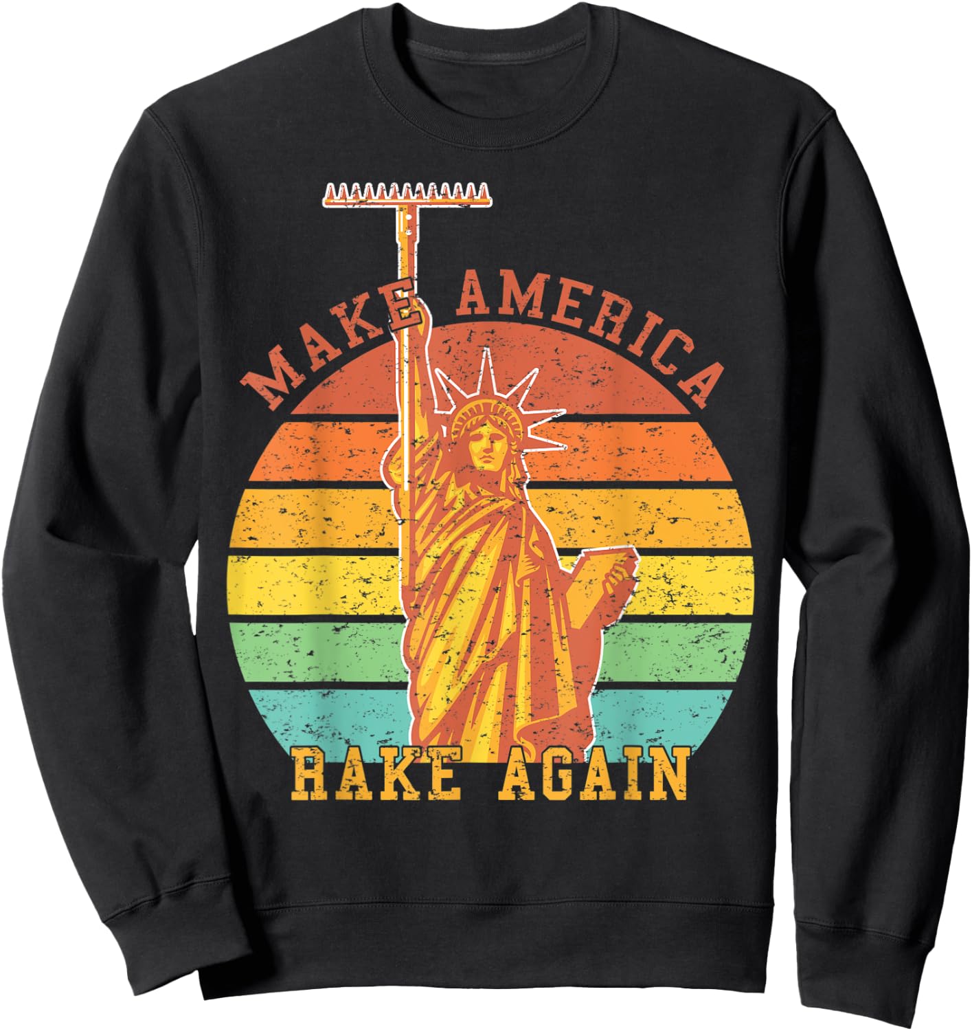 Make America Rake Again Vintage from USA Sweatshirt - Sweatshirt | Black