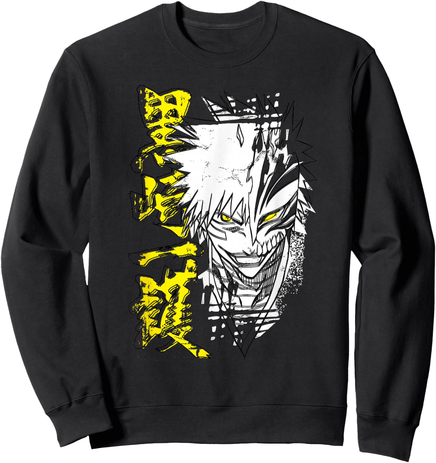 Bleach Ichigo Hollow Outline Sketch Anime Sweatshirt - Sweatshirt | Black