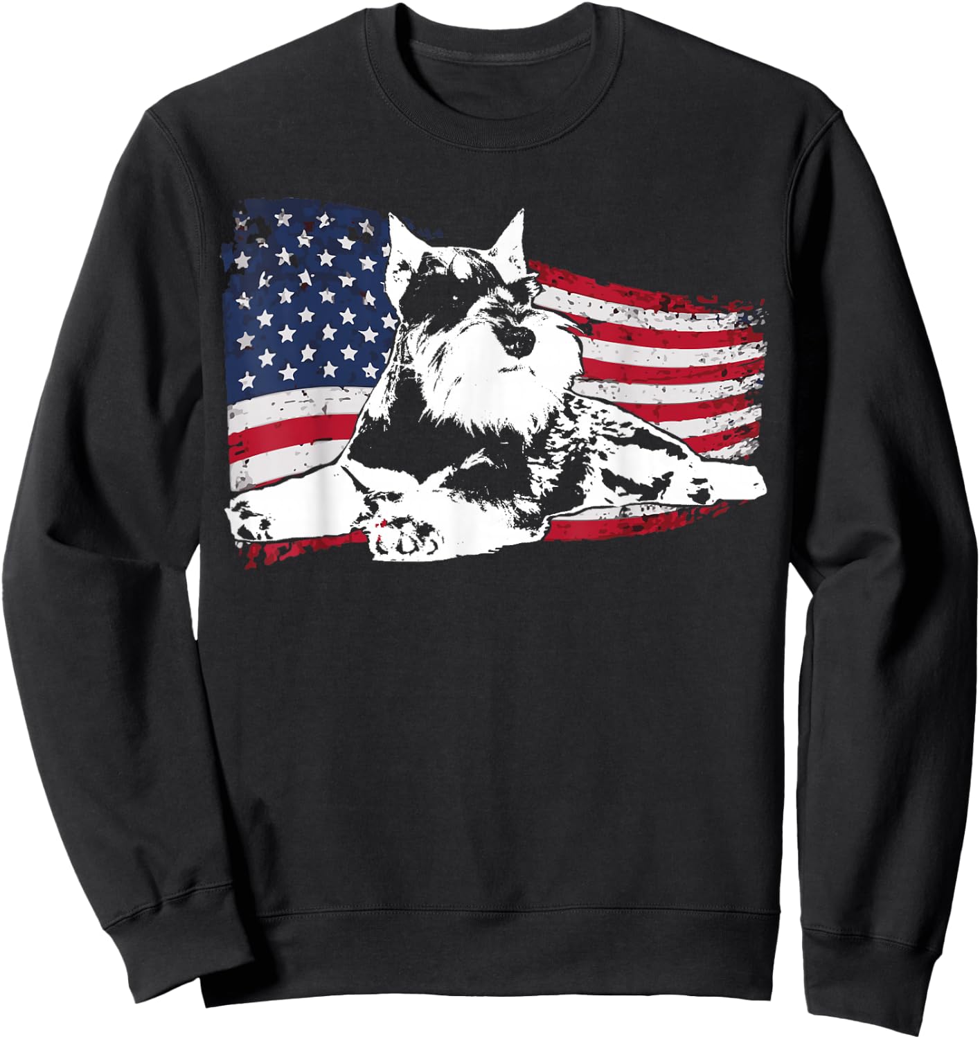 Schnauzer Medium Schnauzer and Standard Schnauzer Sweatshirt - Sweatshirt | Black