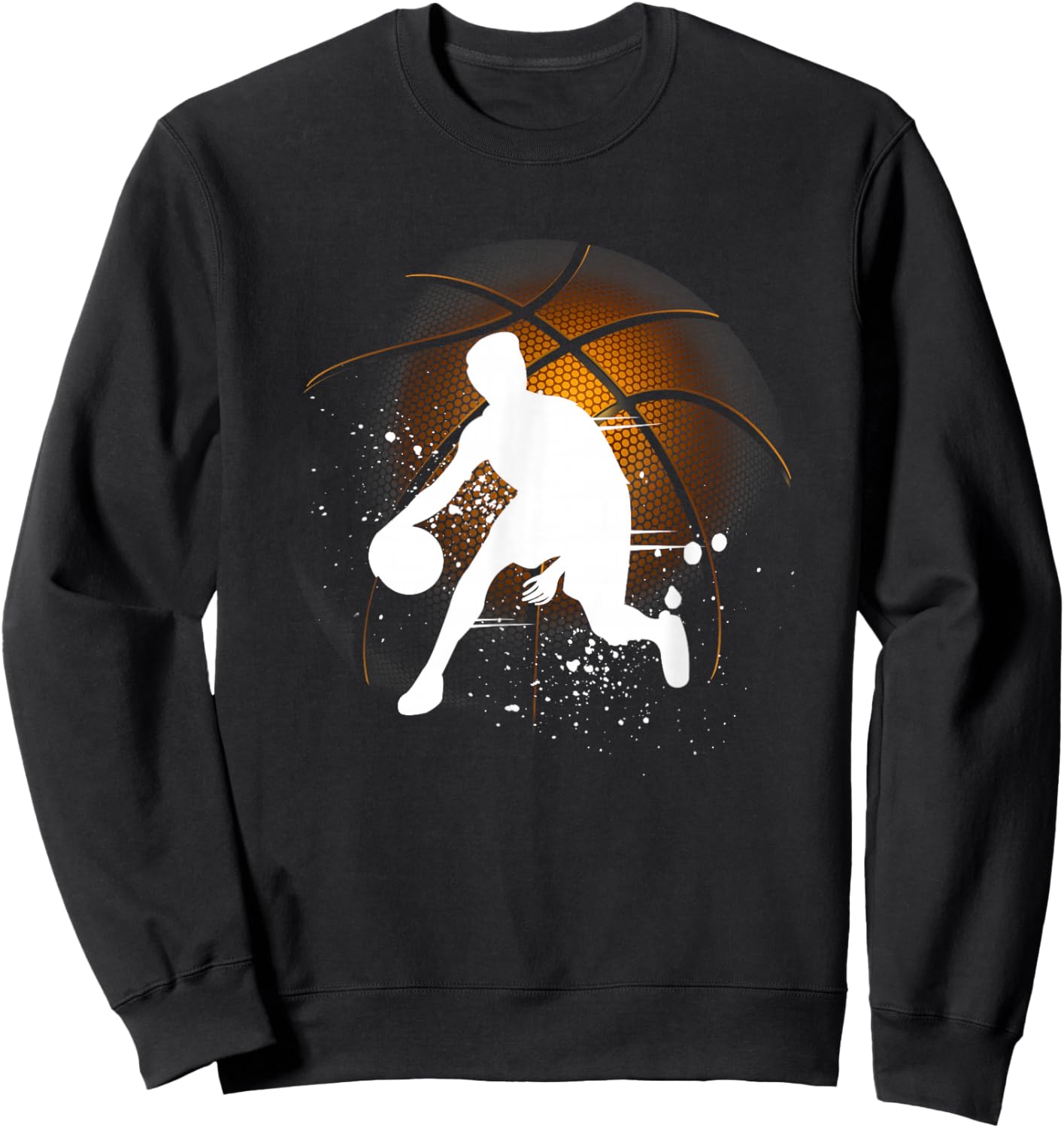 Basketball Player Basketball Kids Streetball Sweatshirt - Sweatshirt | Black