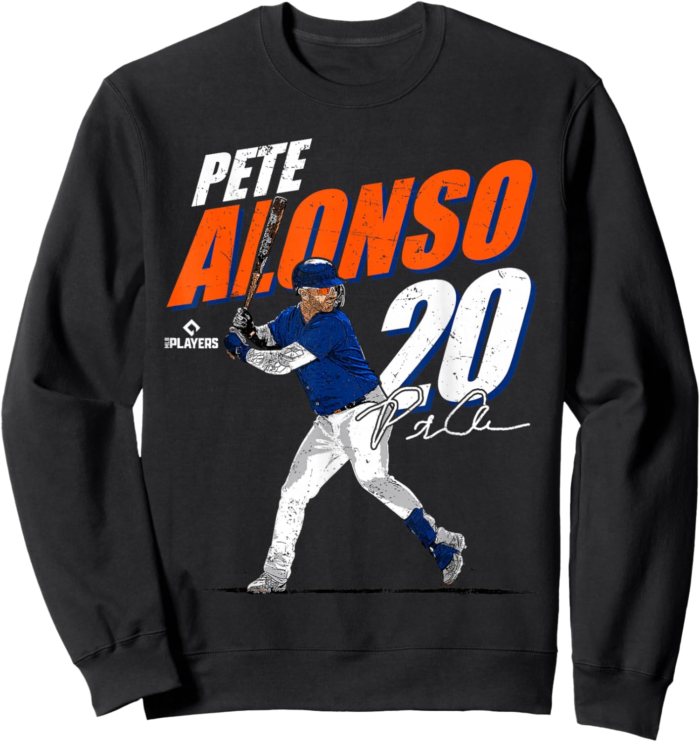 Pete Alonso | New York Baseball MLB Players | MLBPALO3001 Sweatshirt - Sweatshirt | Black