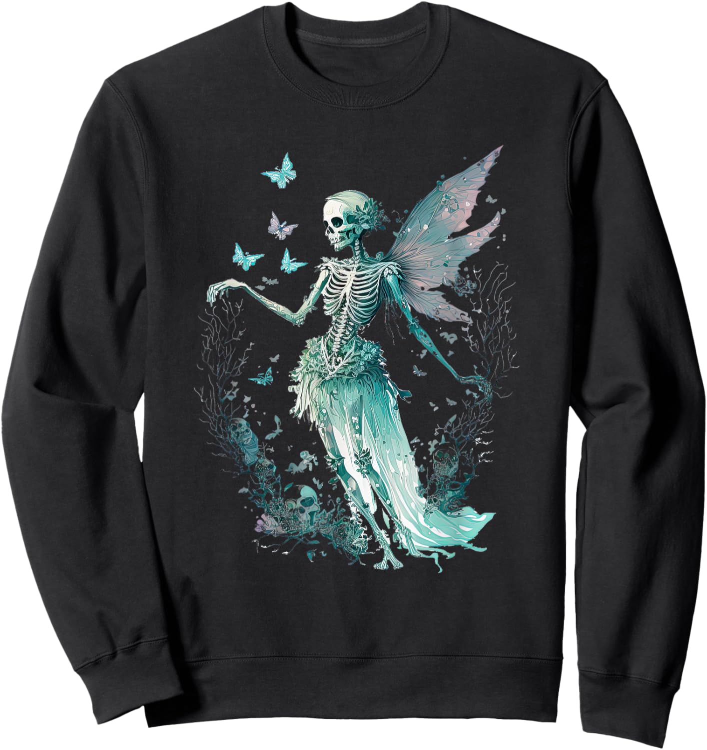 Goth Fairycore Aesthetic Gothic Fairy Aesthetic Sweatshirt - Sweatshirt | Black