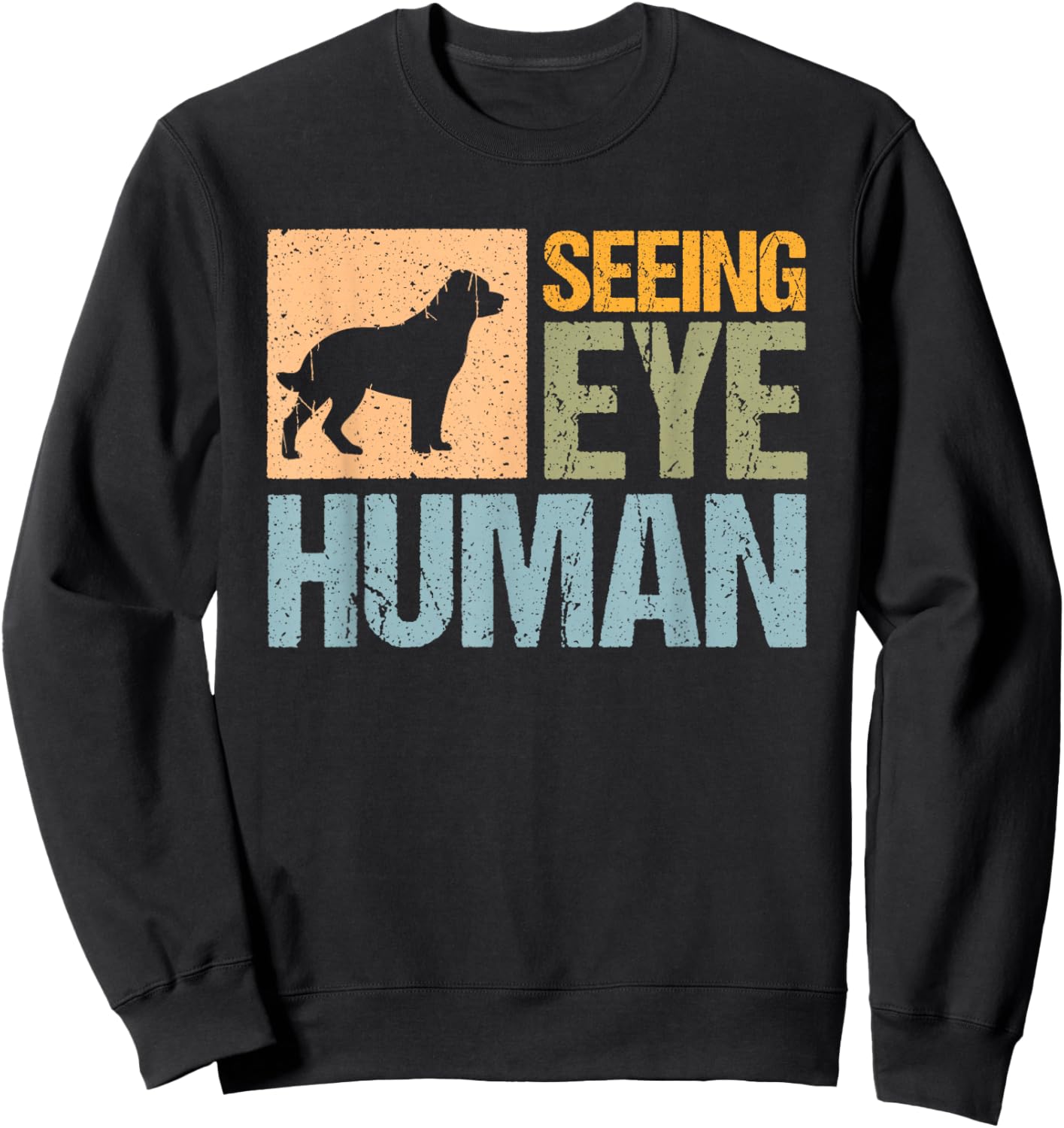 Seeing Eye Human Blind Human Sweatshirt - Sweatshirt | Black
