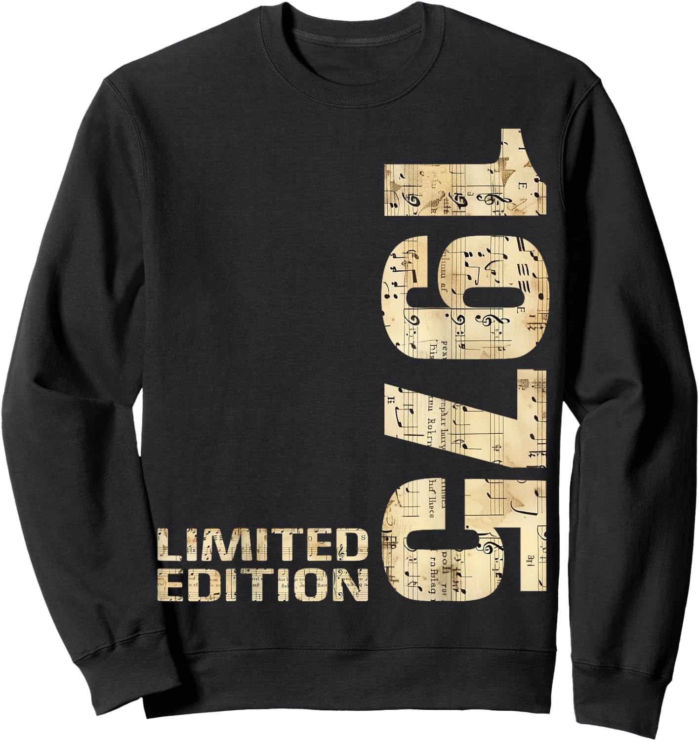 50th Birthday 1975 Limited Edition 50 Man Woman Sweatshirt - Sweatshirt | Black