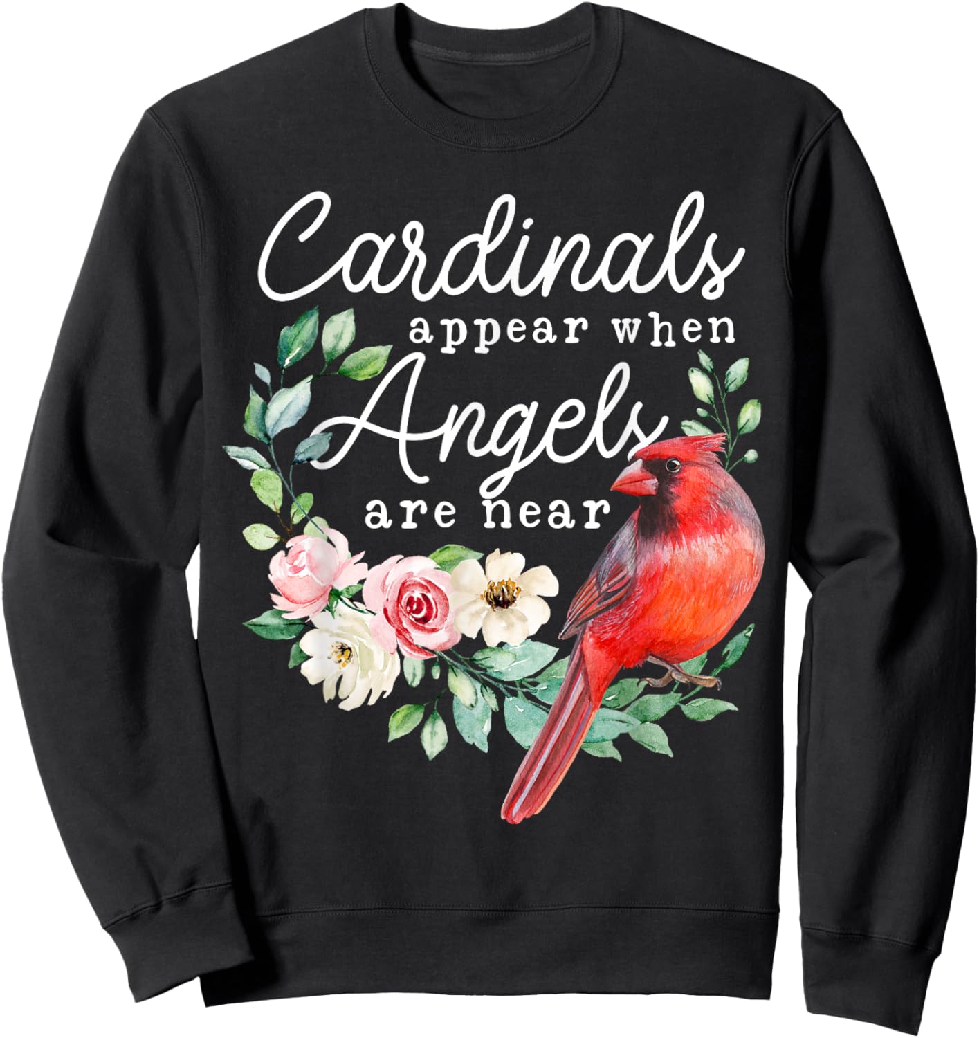 Cardinal Bird Lover, Bird Watcher, Cardinal Lover Sweatshirt - Sweatshirt | Black