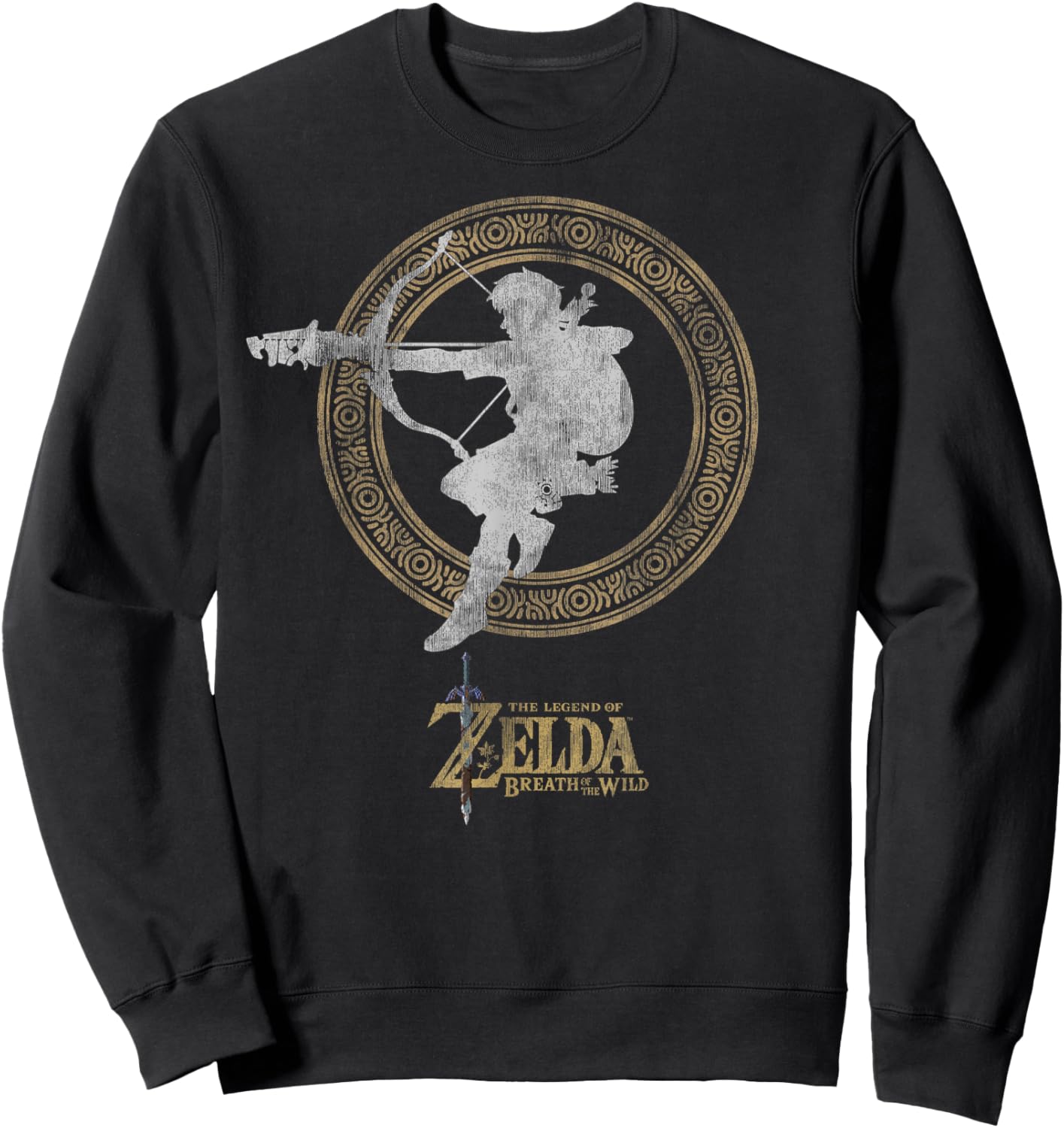 The Legend of Zelda Breath Of The Wild Link Arrow Shot Sweatshirt - Sweatshirt | Black