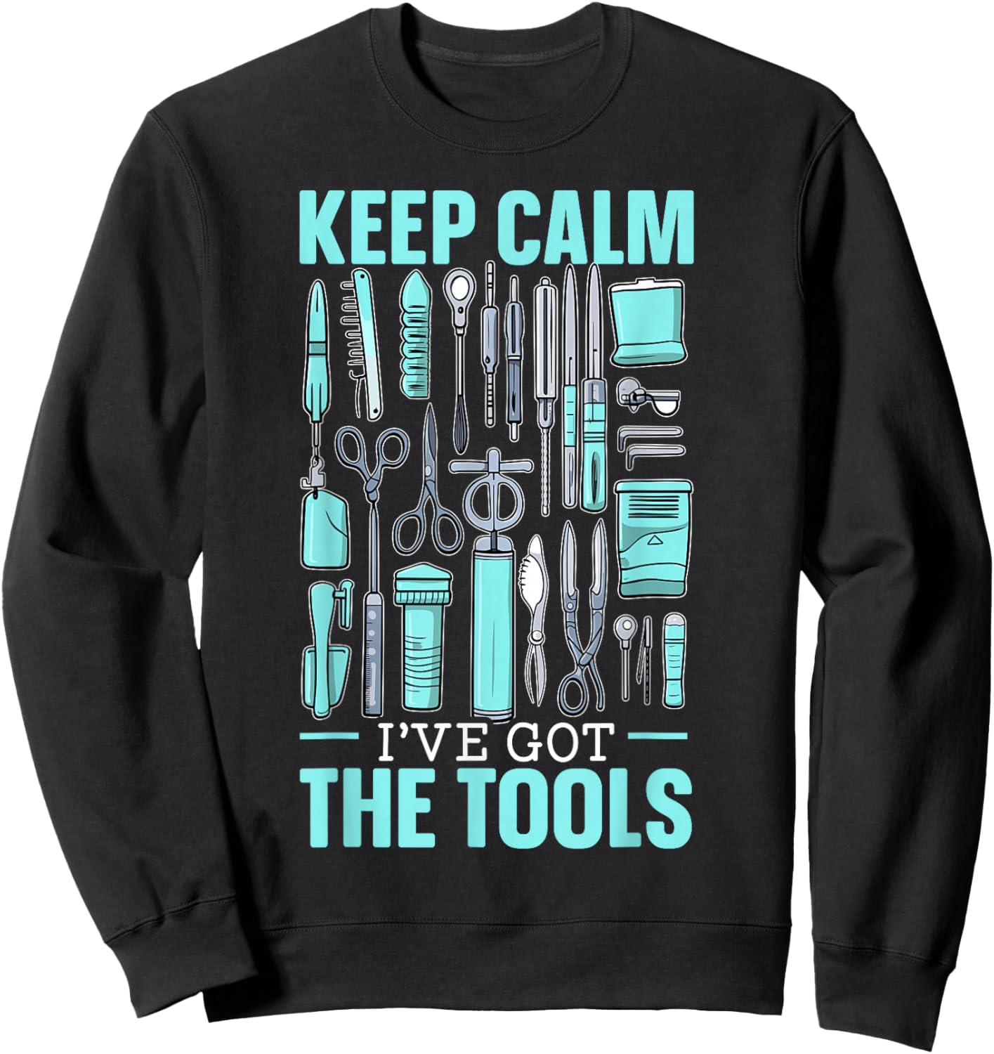 Surgical Technologist Surgical Tech Surgery Scrub Tech Sweatshirt - Sweatshirt | Black
