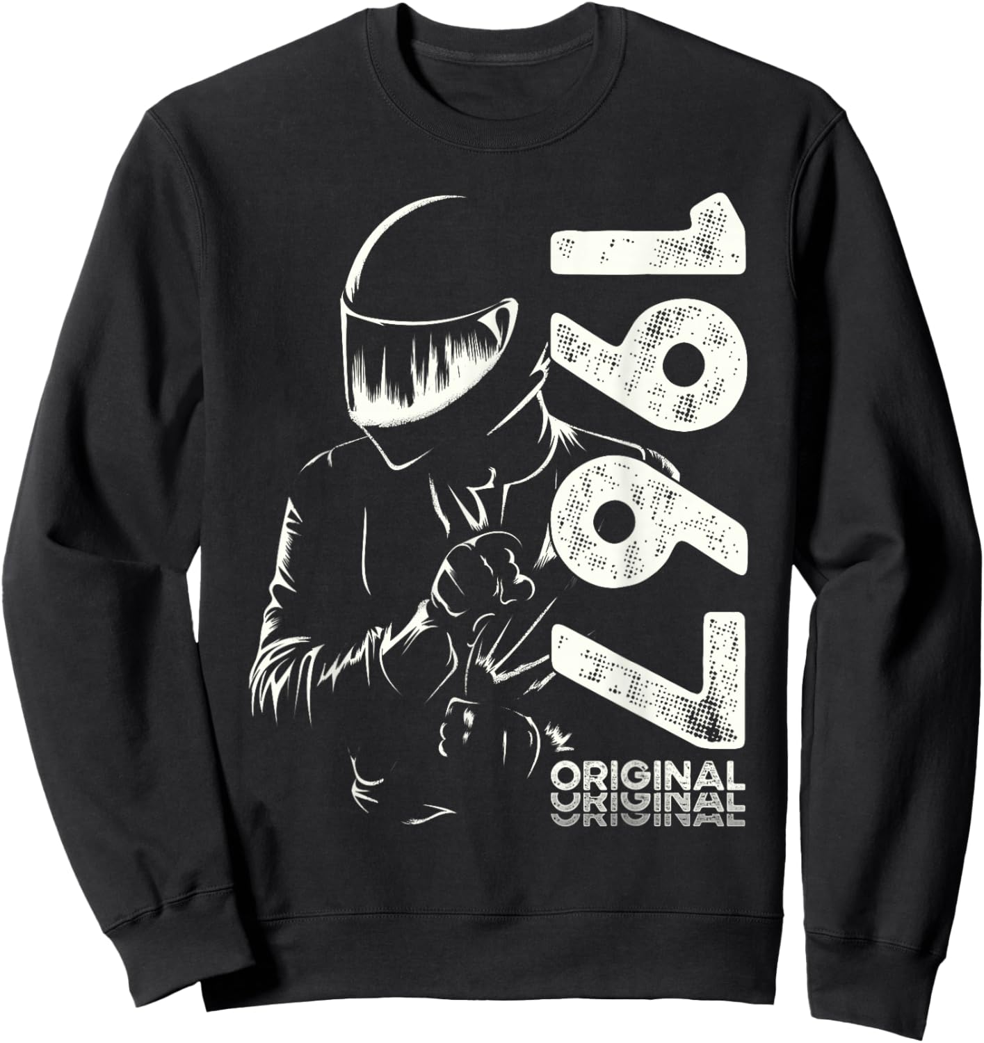 53rd Birthday Man Motorcycle Biker Biker 1967 , Black, S Sweatshirt - Sweatshirt | Black