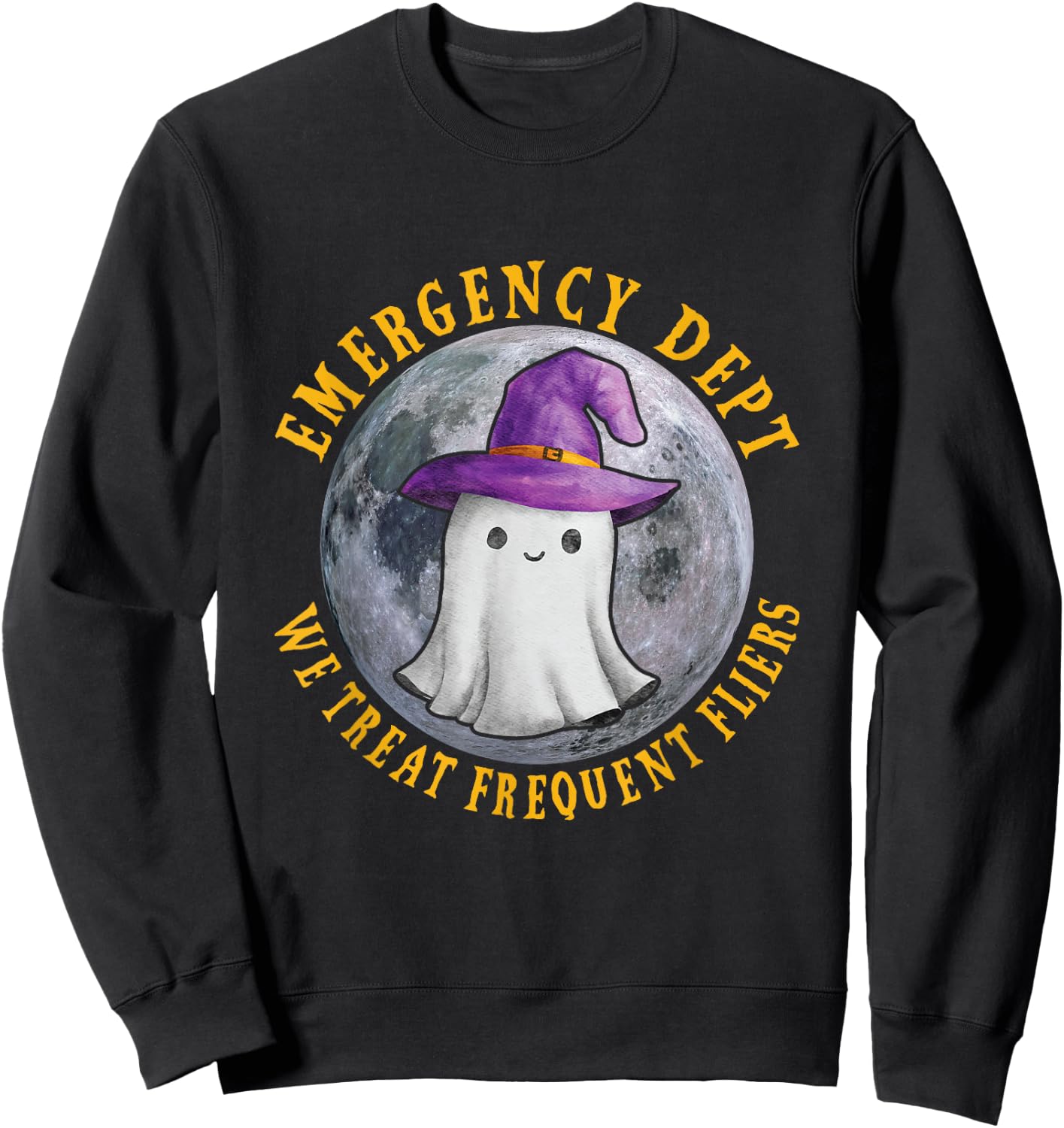 ER Nurse Halloween Emergency Room Dept Nurse Tech ED Rn Fall Sweatshirt - Sweatshirt | Black