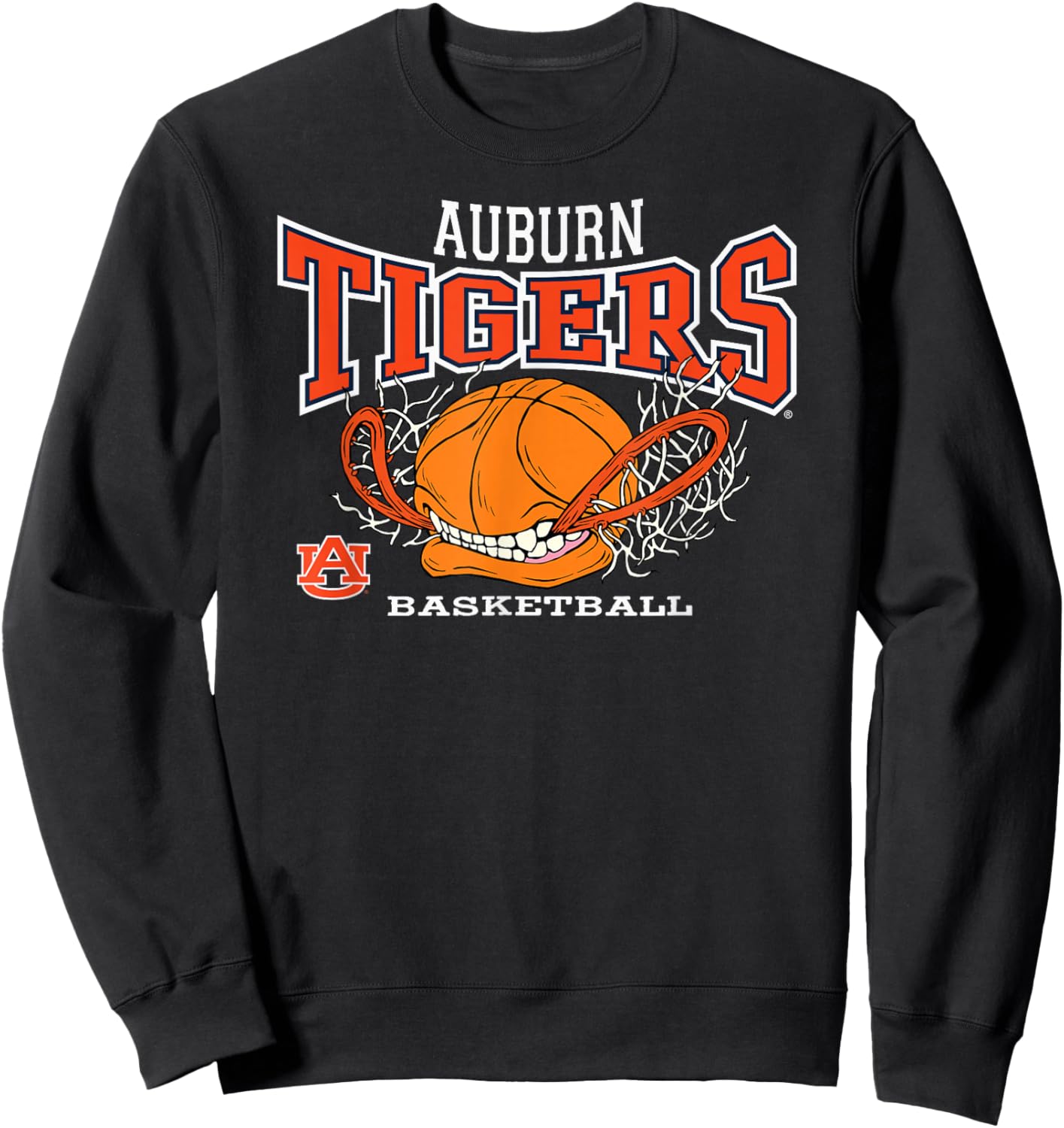 Elite Authentics Auburn Tigers -Adults & -Kids Basketball , Grey, Small, Short Sleeve, , Pull On, 1 Count Sweatshirt - Sweatshirt | Black
