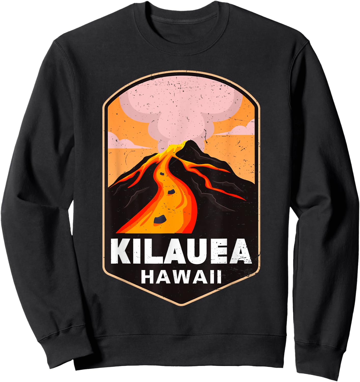 Kilauea Hawaii Volcanoes National Park Volcano Women Sweatshirt - Sweatshirt | Black