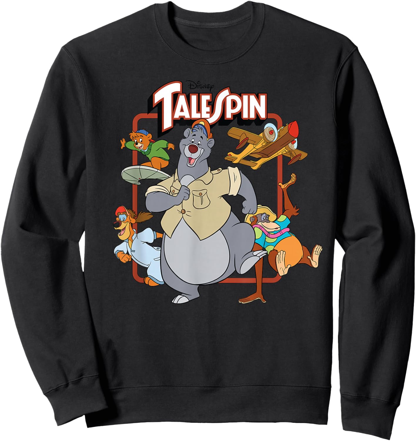 Disney Tale Spin Group Sweatshirt - Sweatshirt | Black