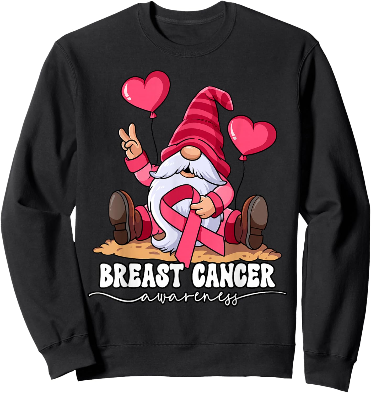 Breast Cancer Awareness Sweatshirt - Sweatshirt | Black