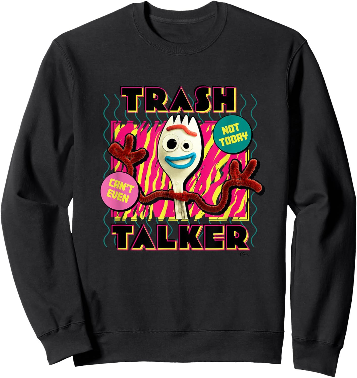 Toy Story - Forky Trash Talker Sweatshirt - Sweatshirt | Black