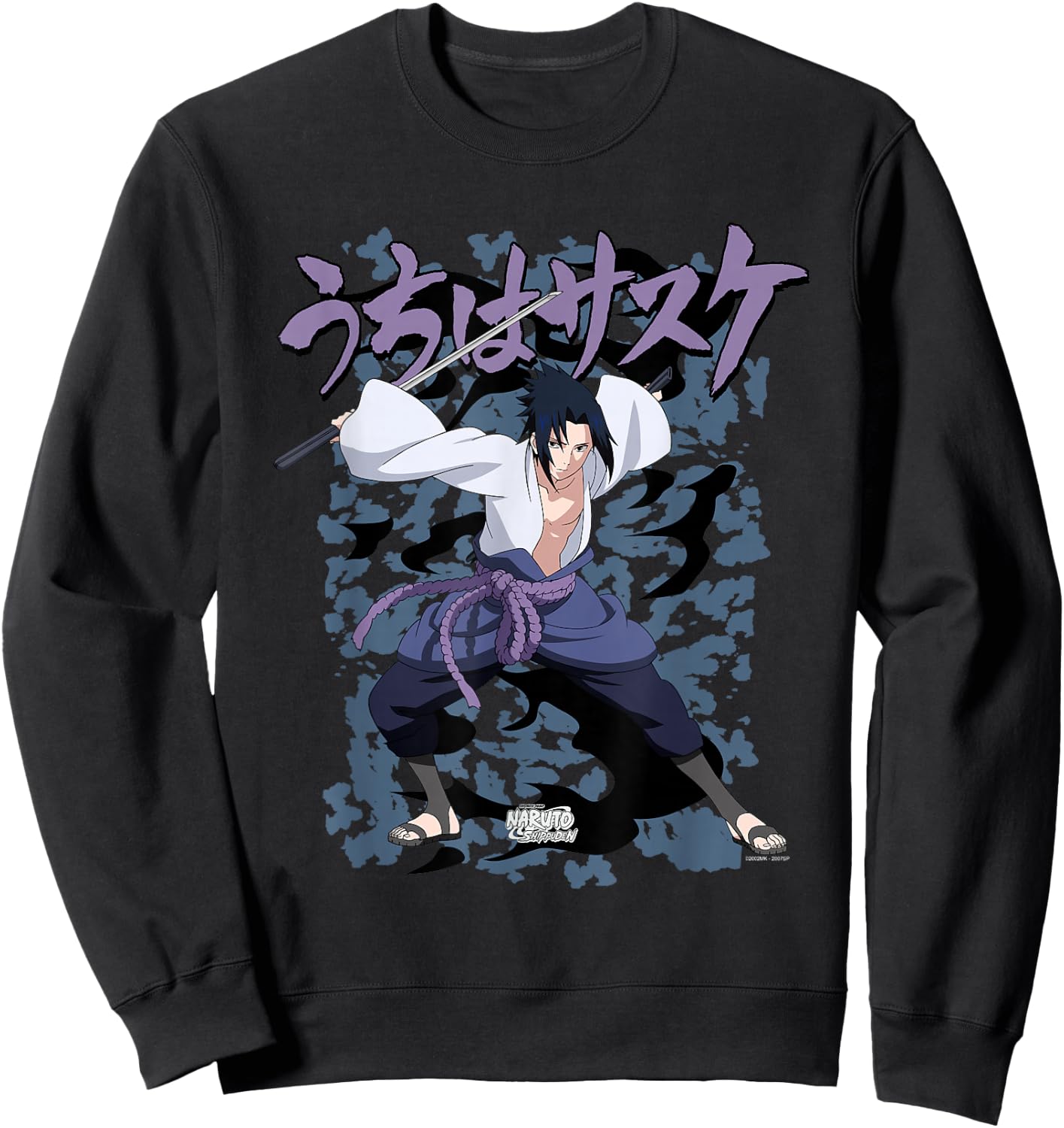 Naruto Shippuden Sasuke Curse Sweatshirt - Sweatshirt | Black