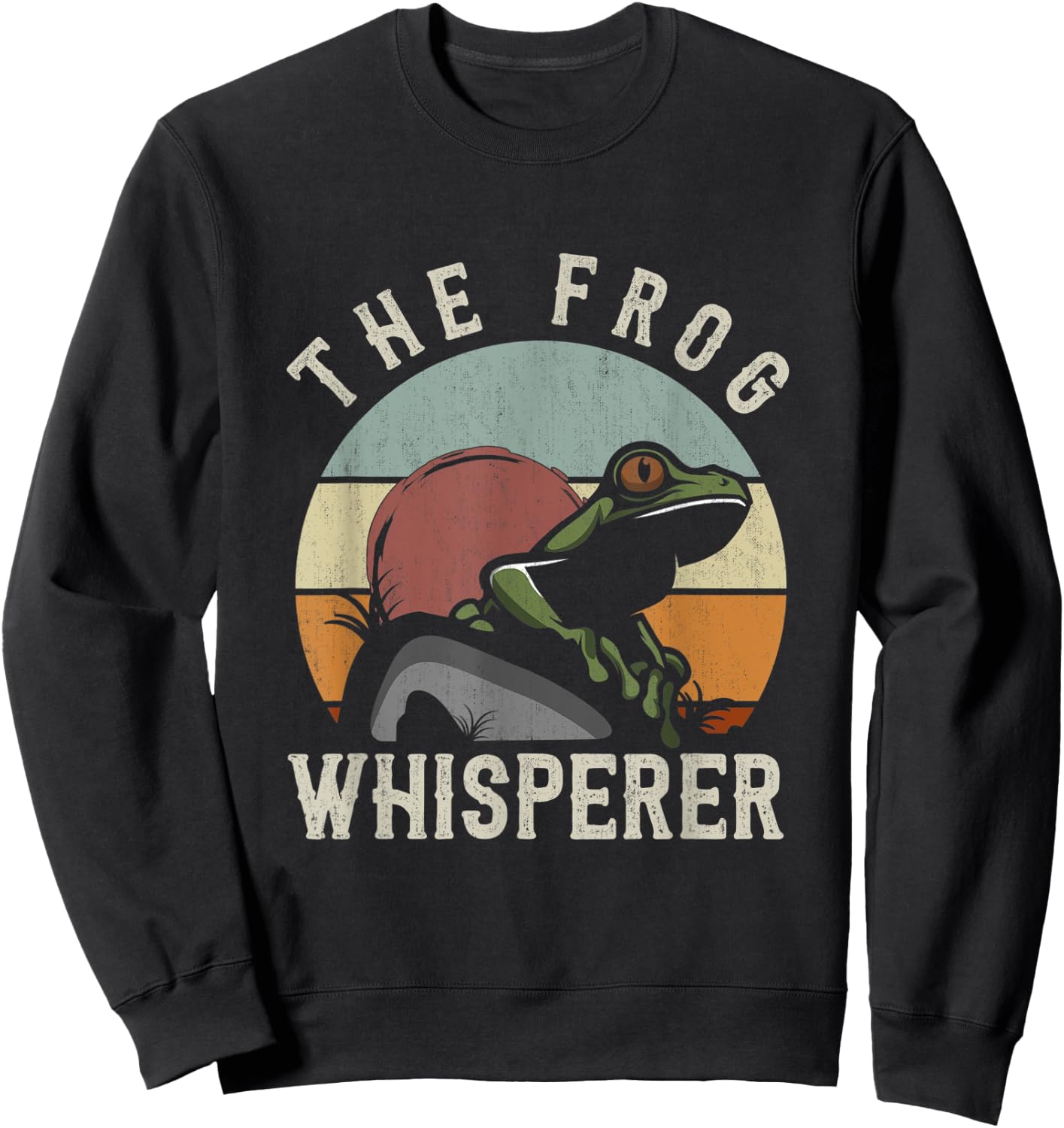 The Frog Whisperer Frog Sweatshirt - Sweatshirt | Black