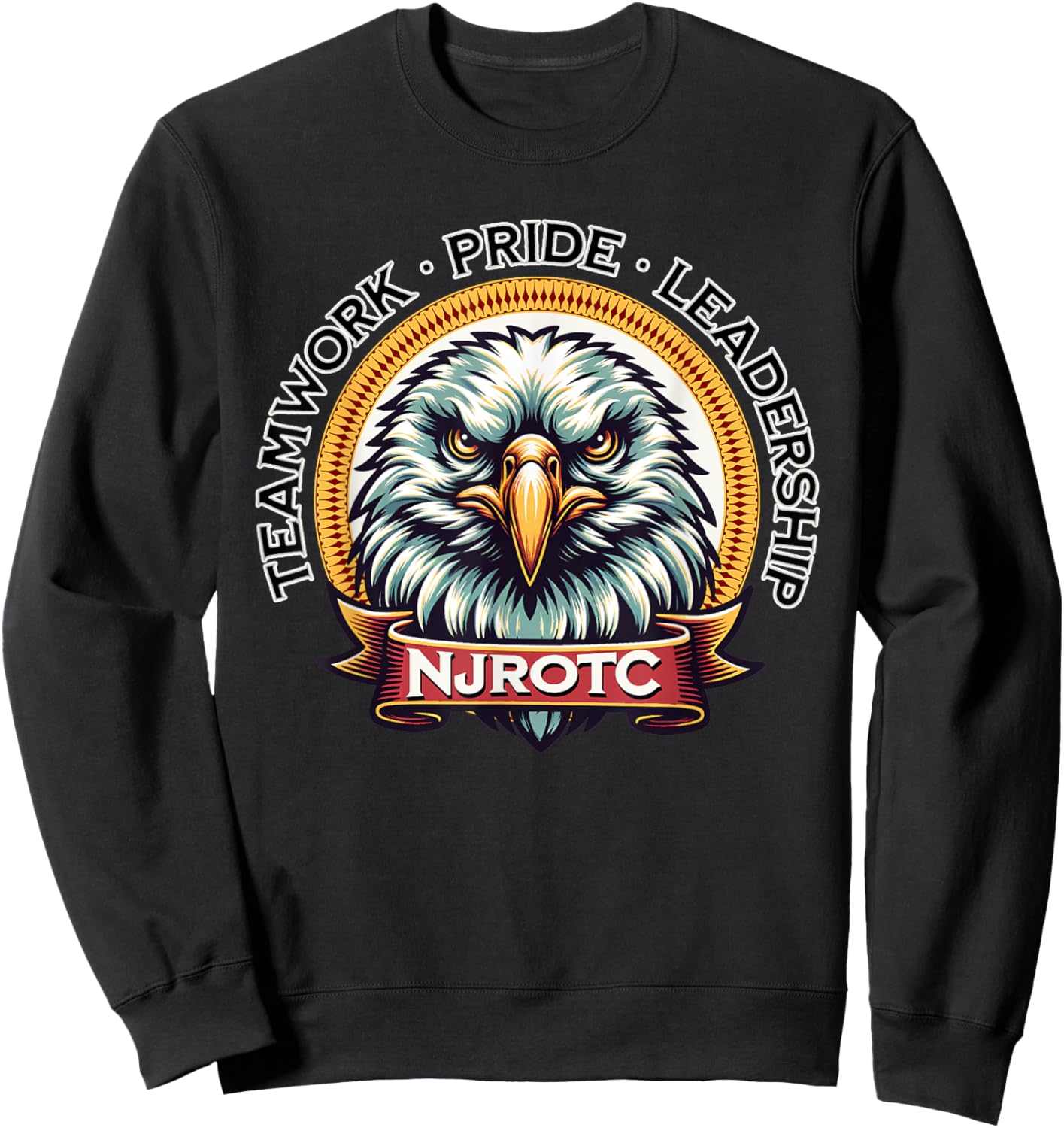 Proud NJROTC Cadet Military Naval Junior ROTC Student NJROTC Sweatshirt - Sweatshirt | Black