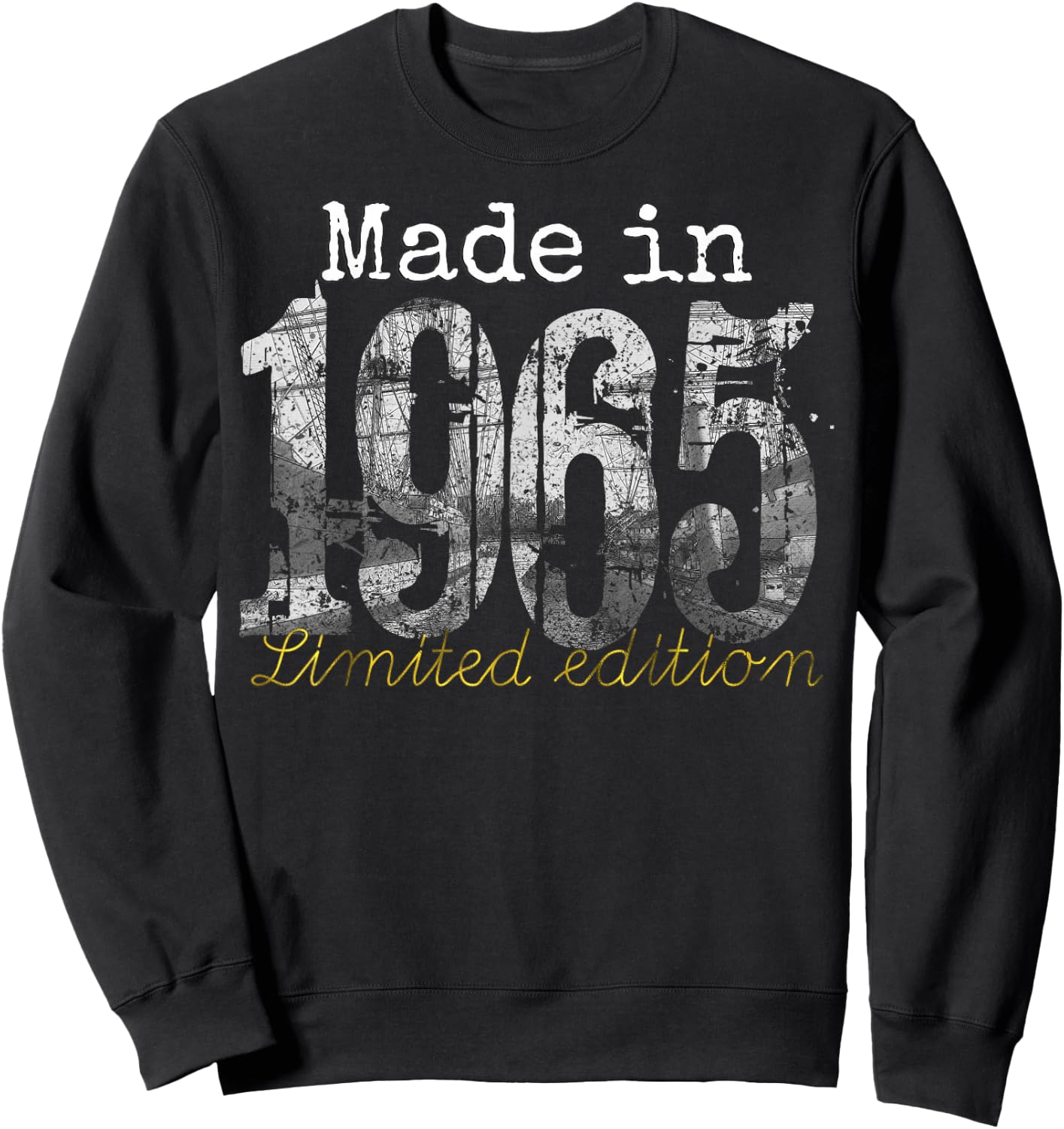 Made in 1965 - 60 Year Old Shirt 1965 60th Birthday Gift Sweatshirt - Sweatshirt | Black