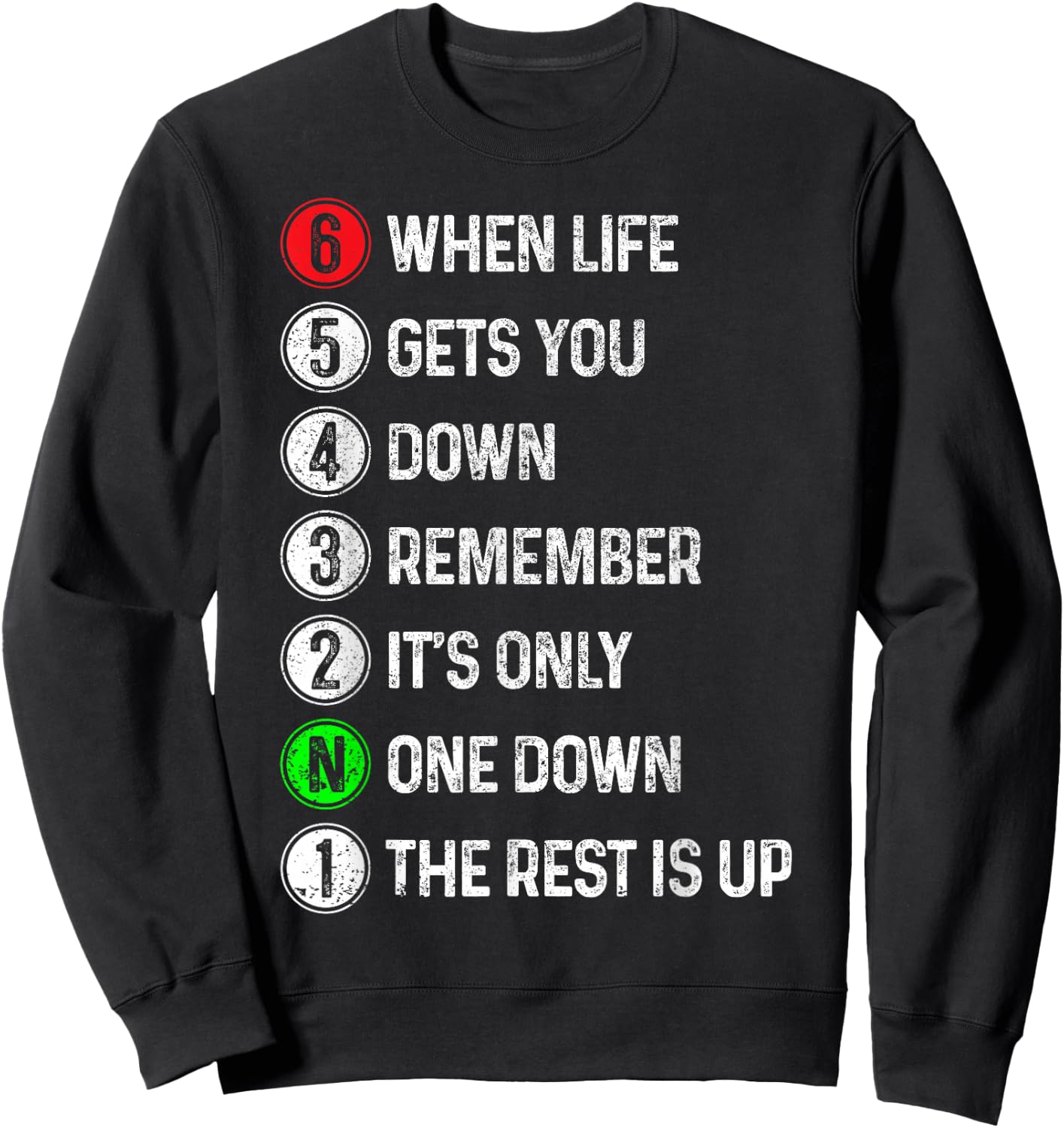 Motorcycle gears biker motocross motorcyclist gift Sweatshirt - Sweatshirt | Black