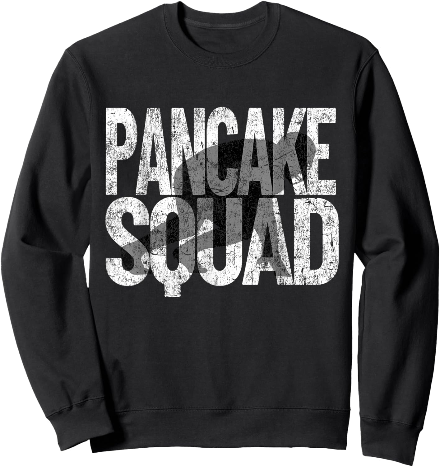 Football Lineman Pancake Squad Football Player Graphic Sweatshirt - Sweatshirt | Black