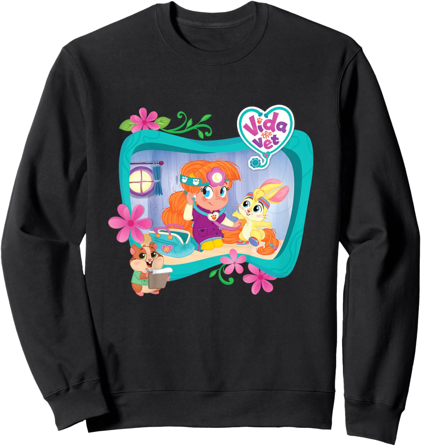Vida the Vet, The Vet Is In, Graphic Logo Sweatshirt - Sweatshirt | Black
