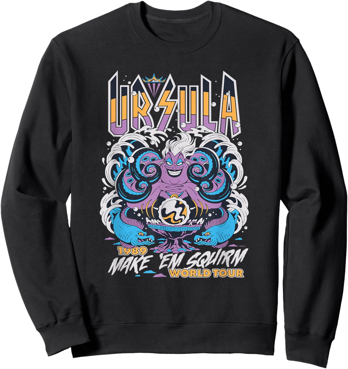 Disney Villains The Little Mermaid Ursula World Tour Band Sweatshirt - Sweatshirt | Black