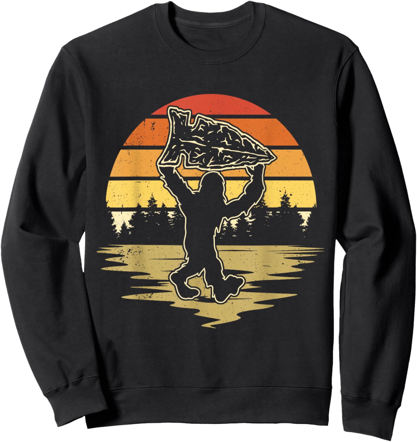 Arrowhead Hunting Bigfoot Arrowhead Hunter Sweatshirt - Sweatshirt | Black
