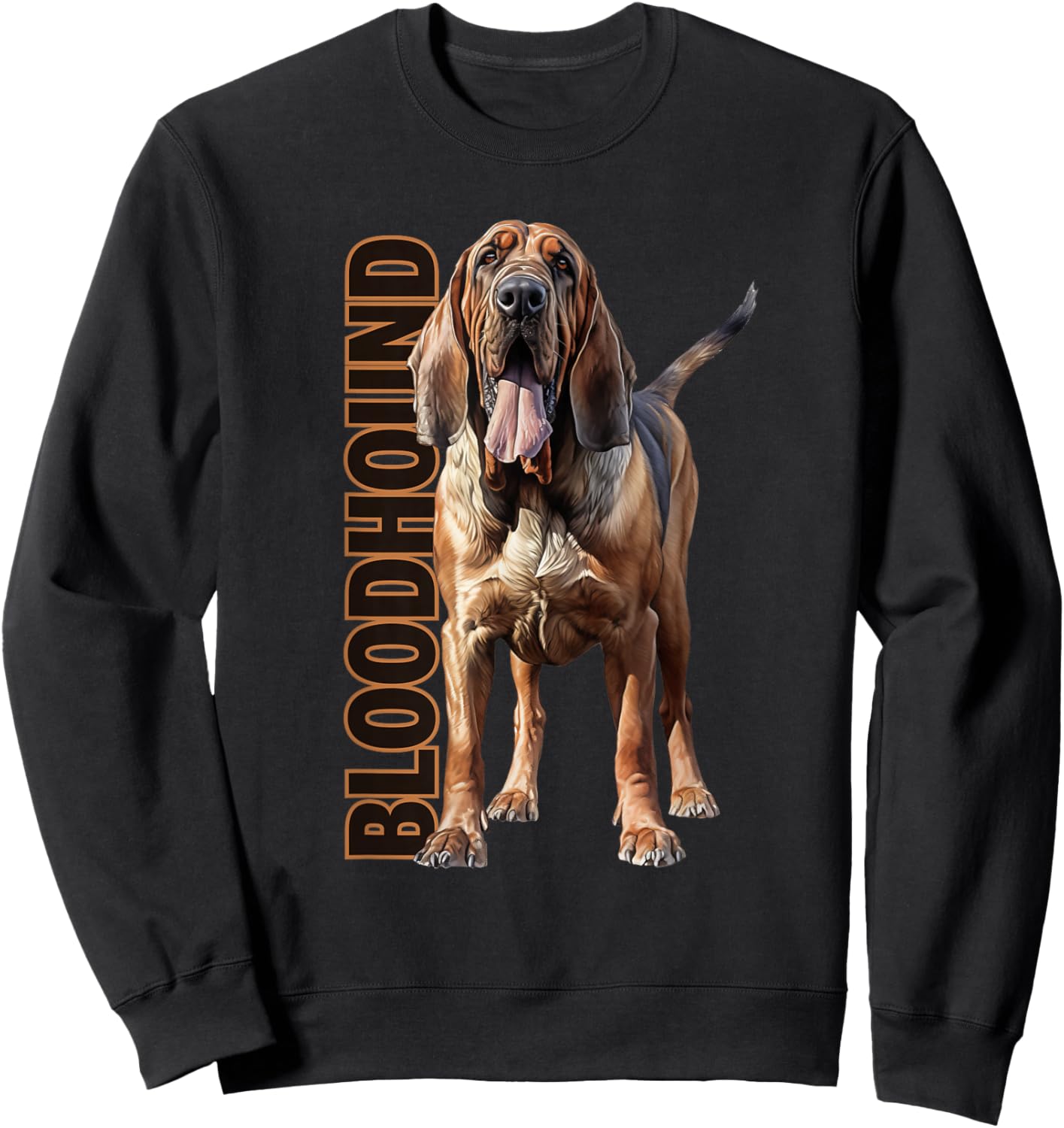 Bloodhound Watercolor Sweatshirt - Sweatshirt | Black