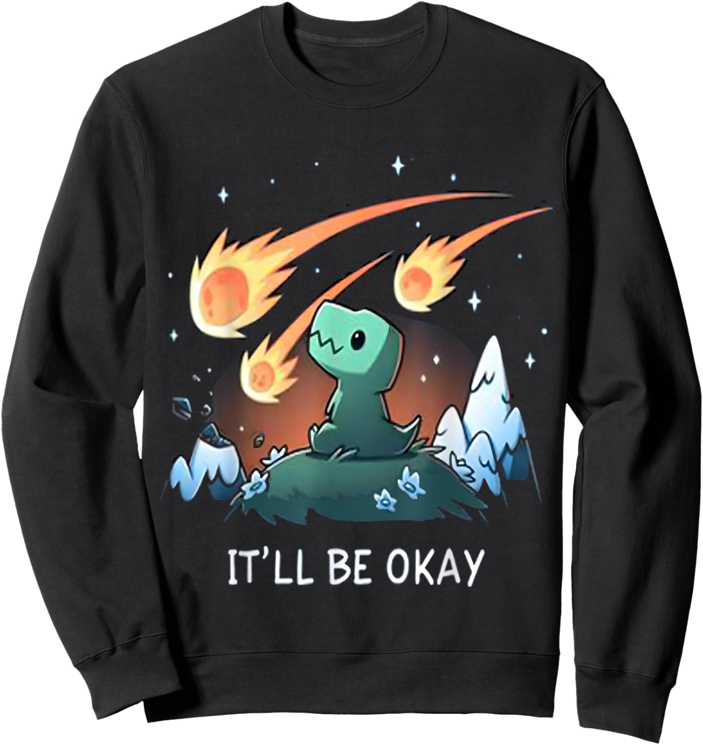 Love dinosaur Women dinosaur Lovers for kids girl women Sweatshirt - Sweatshirt | Black