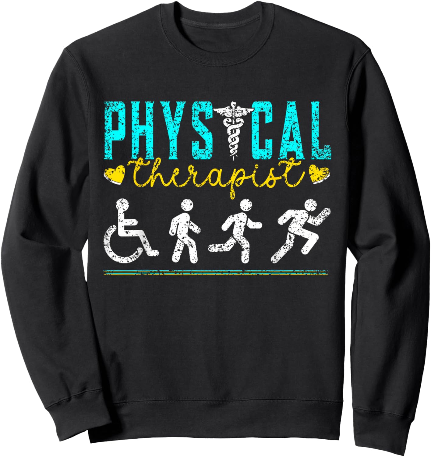 Physiotherapist Physio Physiotherapy Profession Physiotherapist Sweatshirt - Sweatshirt | Black